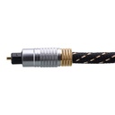 Cable Matters Gold Plated Toslink Digital Optical Audio Cable with Metal Connectors and Braided Jacket 25 Feet