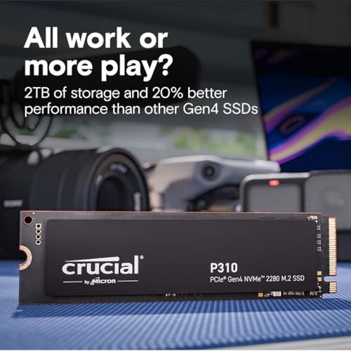 Crucial P310 SSD 1To PCIe Gen4 NVMe M.2 2280