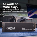 Crucial P310 SSD 1To PCIe Gen4 NVMe M.2 2280