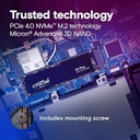 Crucial P3 Plus SSD 4To PCIe Gen4 NV