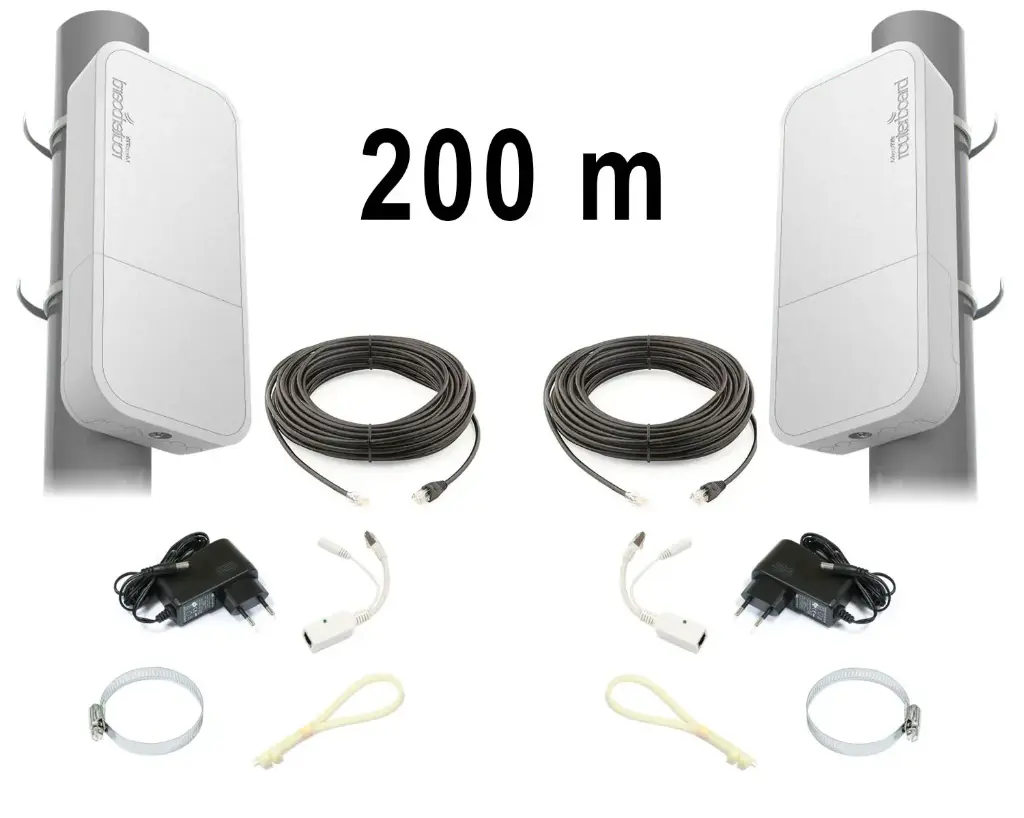 Kit Pont Réseau Gigabit jusqu'à 200m