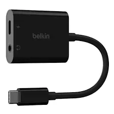 Belkin Mobile NPA004BTBK 3.5 Mm Audio Plus USB-C Charge Adapter