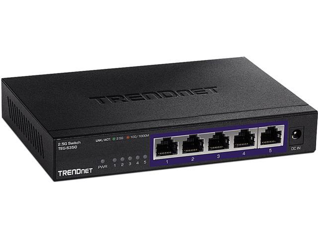 TEG-S350  5-Port Unmanaged 2.5G Switch for 2 Layer Supported - Twisted Pair - Wall Mountable