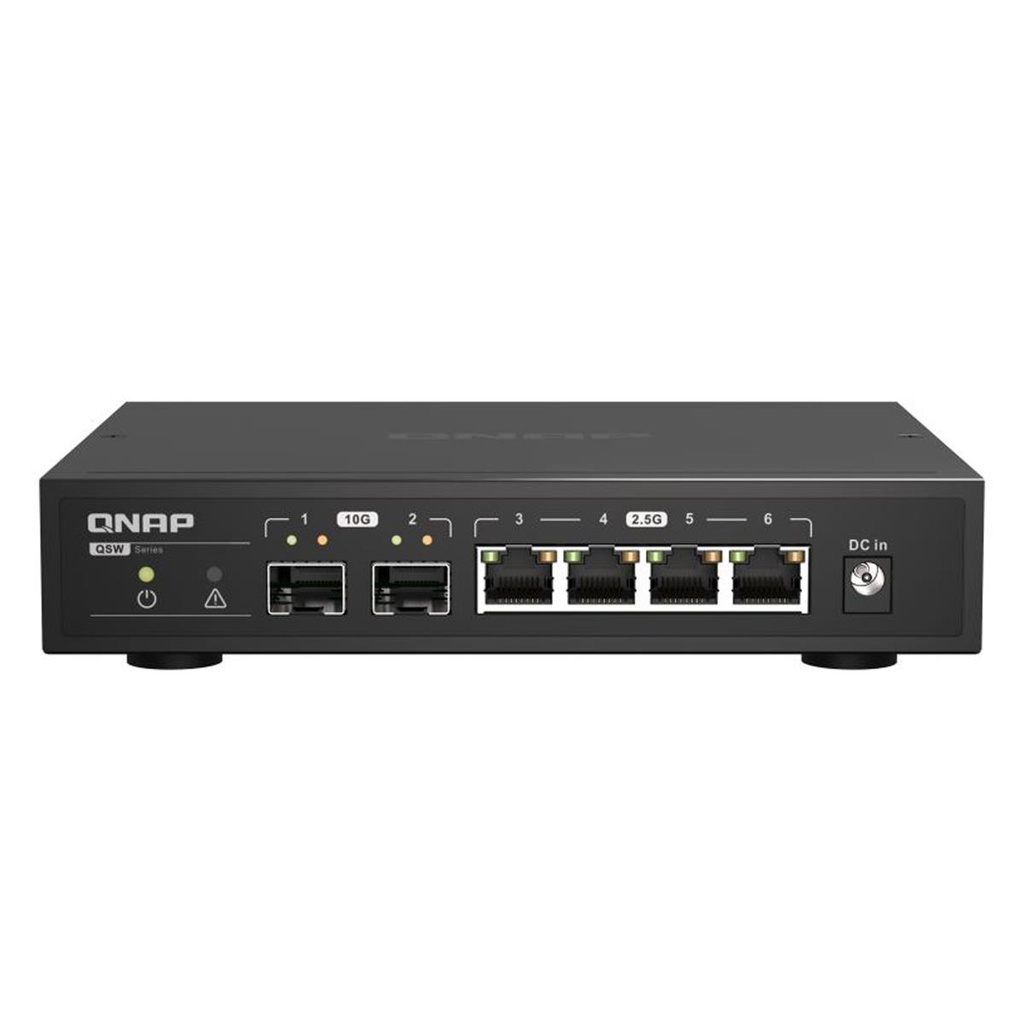QNAP Qnap QSW-2104-2S 6-Port Unmanaged Switch W/2x 10GbE SFP+ and 4x 2.5GbE RJ45