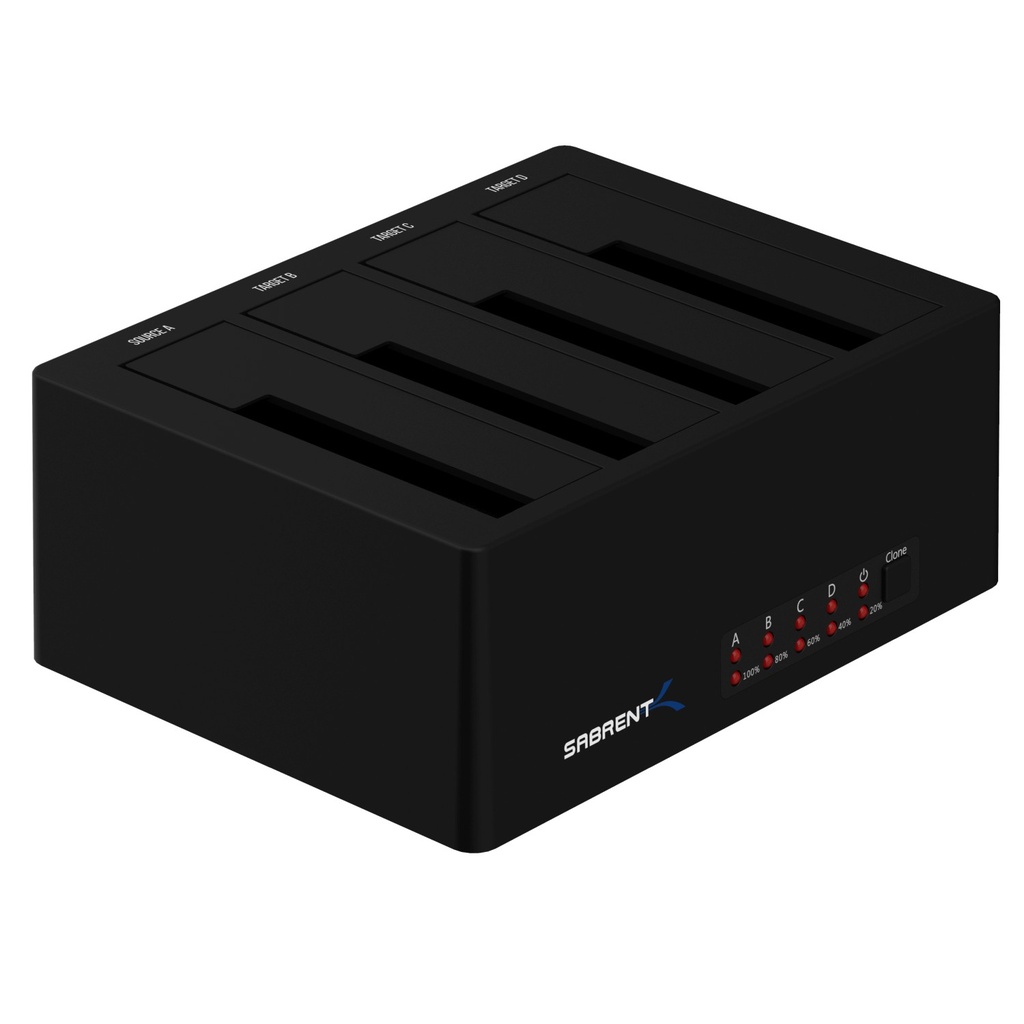 DS-U3B4 4-Bay USB 3.0 SATA 2.5 in. & 3.5 in. SSD & HDD Docking Station, Black