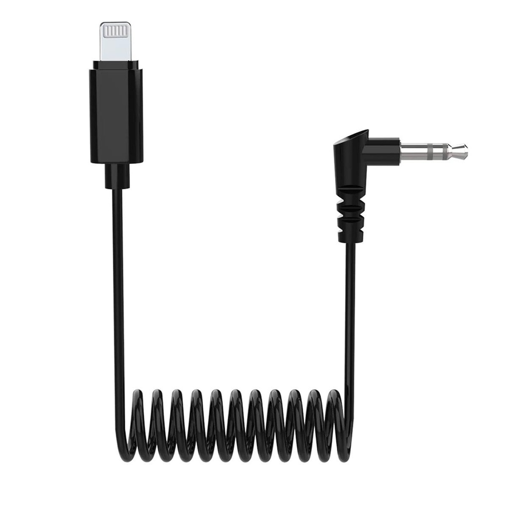 Hollyland 12.6" 3.5mm TRS to Lightning Coiled Cable ( Micro )