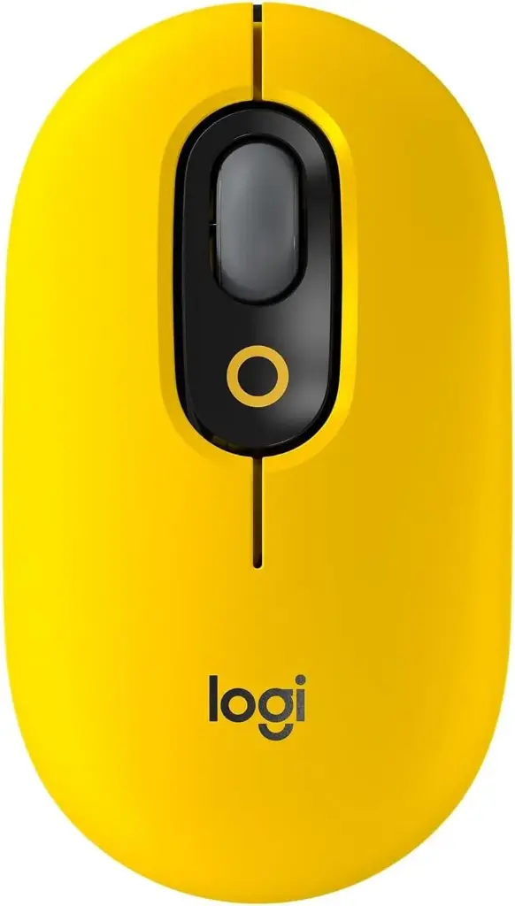 Logitech POP Mouse, Souris Sans Fil avec Emojis Personnalisables, Technologie SilentTouch, Défilement Précision/Vitesse, Design Compact, Bluetooth, USB, Multidispositifs, Compatible OS - Blast