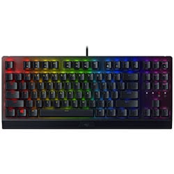 Razer BlackWidow V3 Tenkeyless Compact Mechanical Keyboard with Razer Chroma RGB - Fully Programmable Keys - Green Switch (Tactile & Clicky) - French 