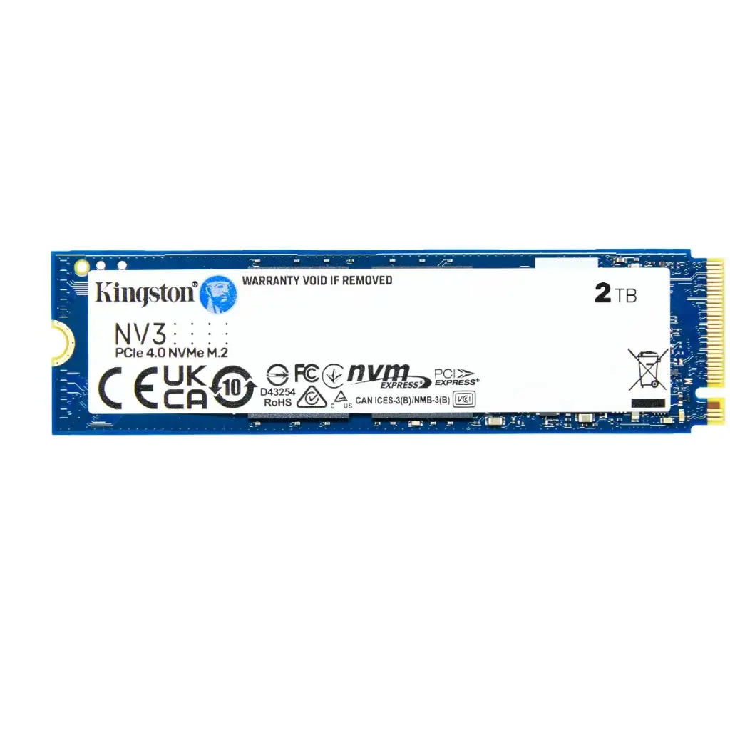 Disque SSD 2 To Kingston NV3 M.2 2280 NVMe PCI Express 4.0 3D NAND