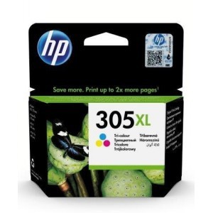 HP 305XL Tri-Colour Ink Cartridge High Yield Original 3YM63AE