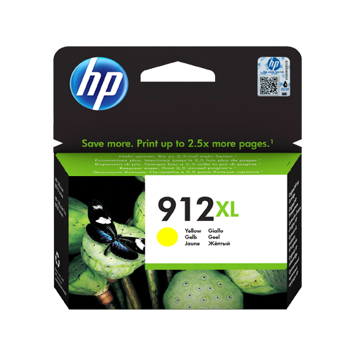 HP Original 912XL Yellow High Yield Ink Cartridge 3YL83AE