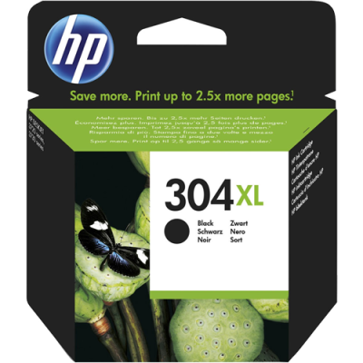 HP N9K08AE (304XL) Printhead Black, 300 Pages @ 5% Coverage, 6ml