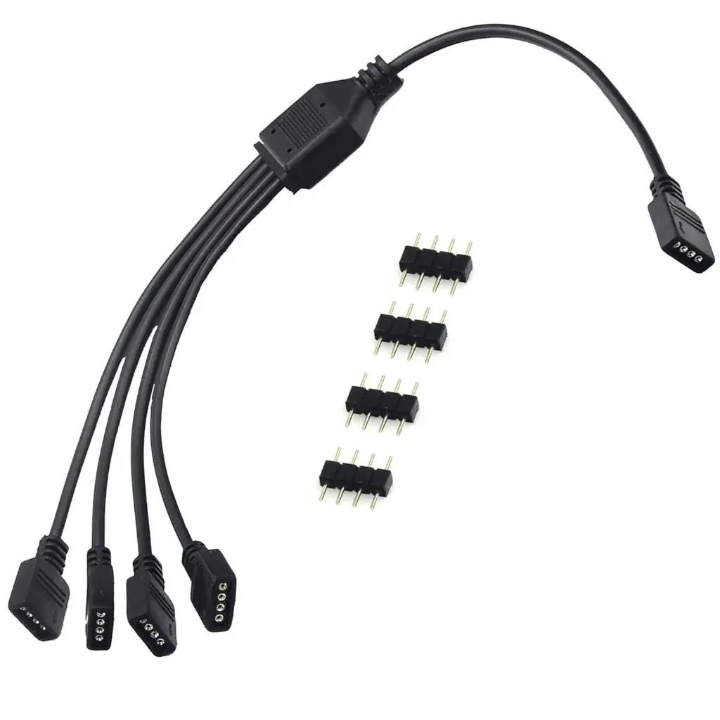 1 to 4 Splitter Cable for 4Pin RGB Connector