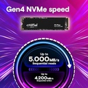 Crucial P3 Plus SSD 4To PCIe Gen4 NV