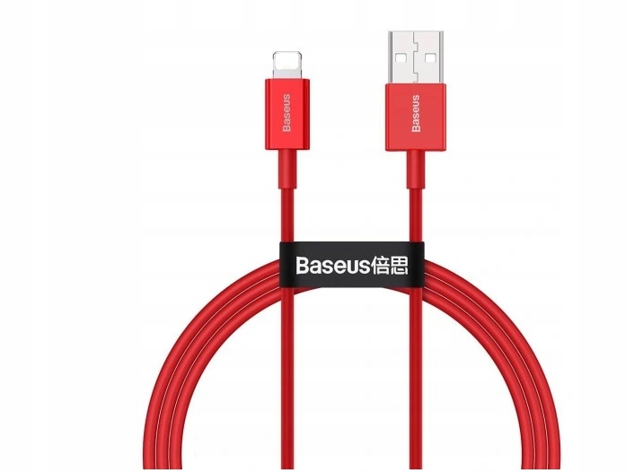 Baseus Kabel USB iPhone 2,4 a 1 M Czerwony