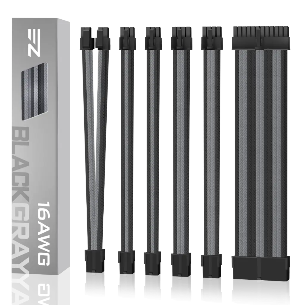 EZDIY-FAB PSU CABLE EXTENSION SLEEVED CABLE