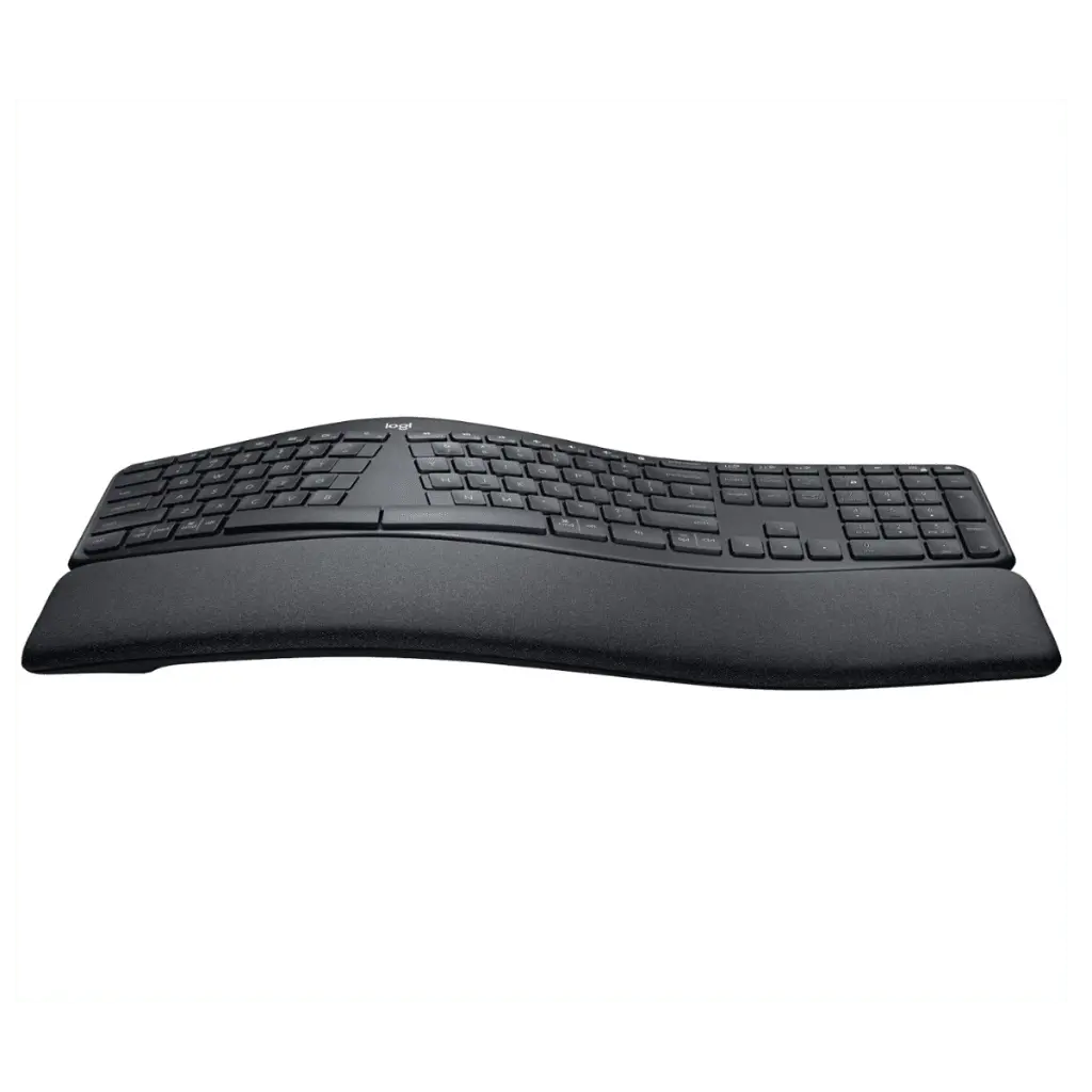 Clavier ergonomique incurvé K860, repose-poignets matelassé