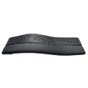 Clavier ergonomique incurvé K860, repose-poignets matelassé