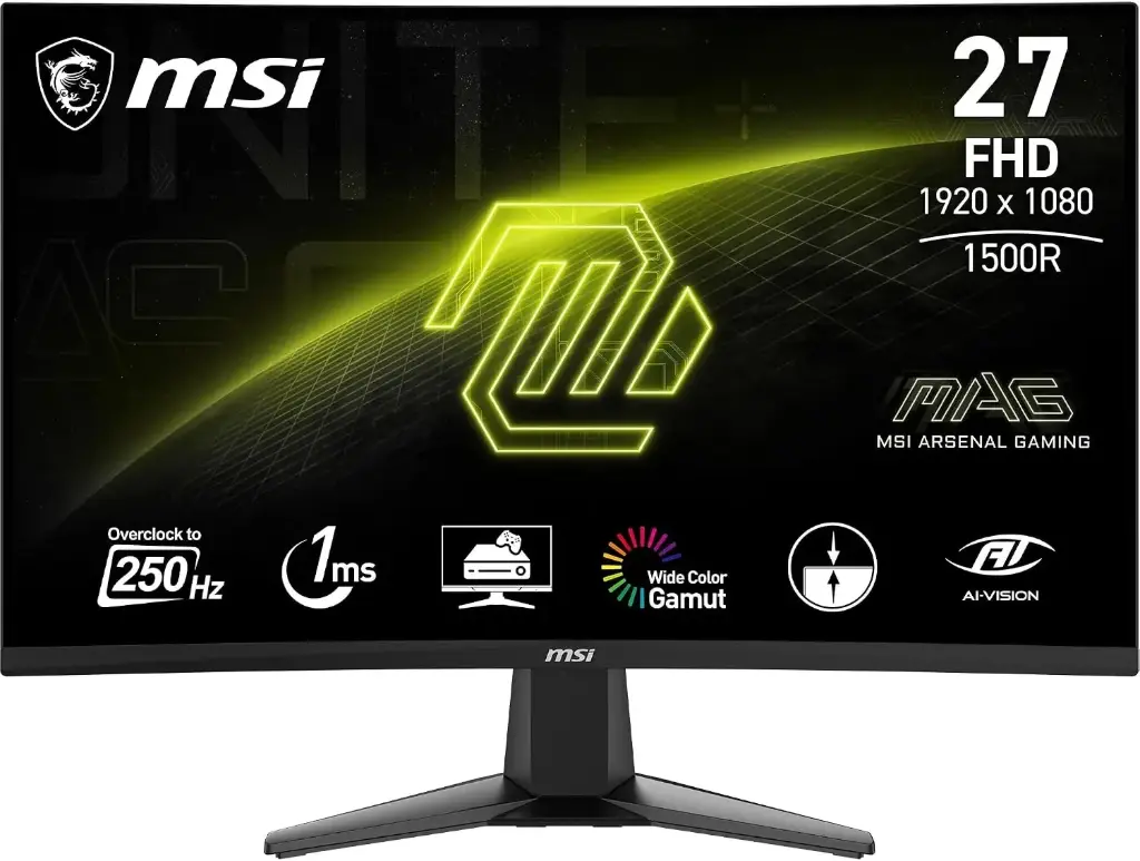 Moniteur gaming MSI MAG 27C6X Écran Gaming incurvé 27" FHD