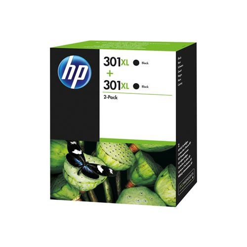 [D8J45AE] HP 301XL Black (Pack de 2)
