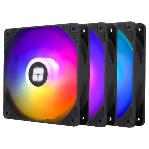 [TL-C12C-S] Thermalright CPU Fan 120mm ARGB Case Cooler Fan (Noir)