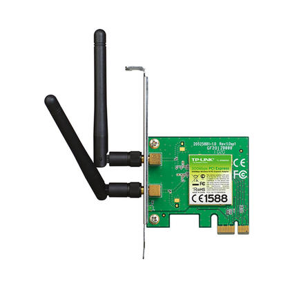 [TL-WN881ND] TP-LINK TL-WN881ND Wireless N300 PCI Express Adapter, 300 Mbps, W/ WPS Button, IEEE 802.1b/g/n, 64 / 128-bit WEP, WPA / WPA2, Plug & Play in Windows