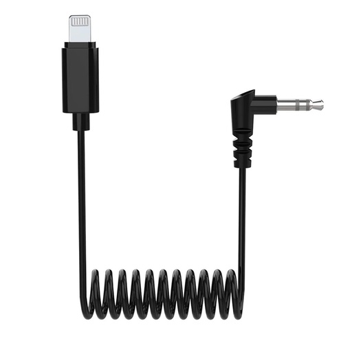 [HL-35L01] Hollyland 12.6" 3.5mm TRS to Lightning Coiled Cable ( Micro )
