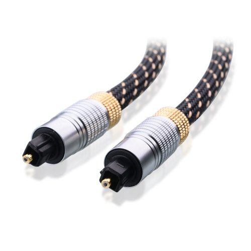 [120001-25] Cable Matters Gold Plated Toslink Digital Optical Audio 7.5M