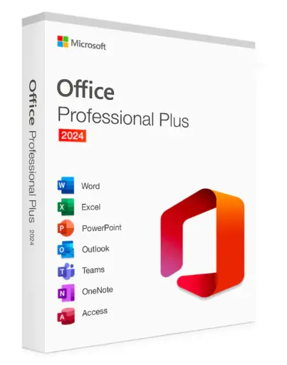 [OfficeProPlus2024] Office Professionnel 2024 Licence numérique - Versions 2024 classiques de Word, Excel, PowerPoint et Outlook, plus Publisher et Access