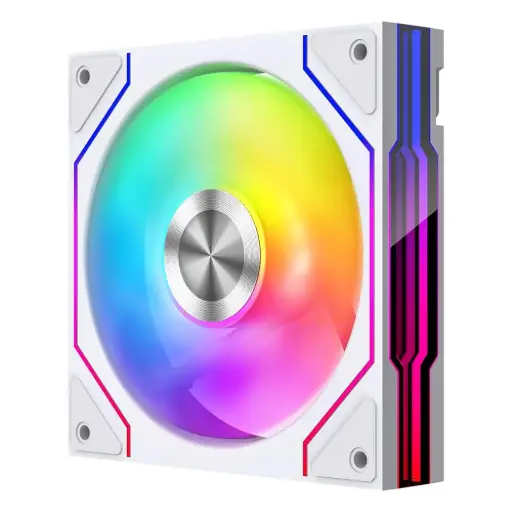 TZMRIT Prism-STARTRAIL 120mm Infinite Mirror ARGB PC Fan (WHITE REVERSE)