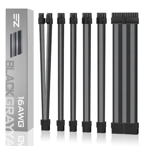 EZDIY-FAB PSU CABLE EXTENSION SLEEVED CABLE