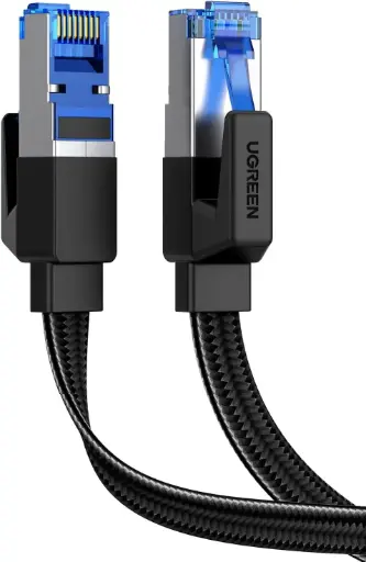 UGREEN Cat 8 Plat Câble Ethernet Réseau RJ45 Nylon Tressé 3M