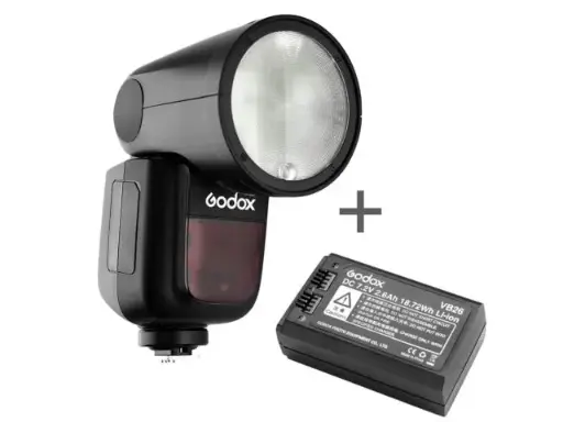 [Godox] Godox Speedlite V1 Nikon kit flash + batterie supplémentaire