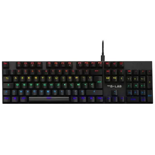 [KEYZ-CARBON-EX/FR] G-LAB CLAVIER GAMING MECANIQUE CARBON RGB + REPOSE POIGNET